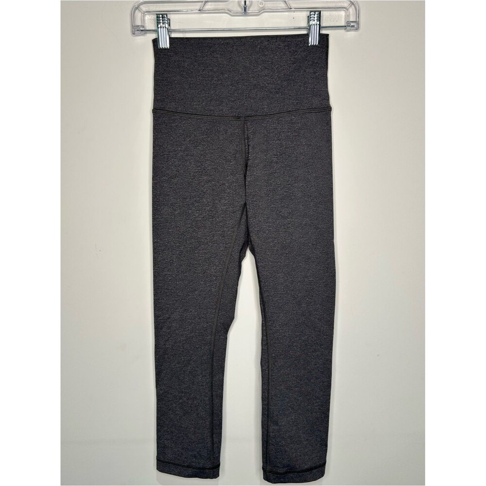 lululemon Women’s Size 4 High-Rise Cropped Leggings Dark Gray Luxtreme